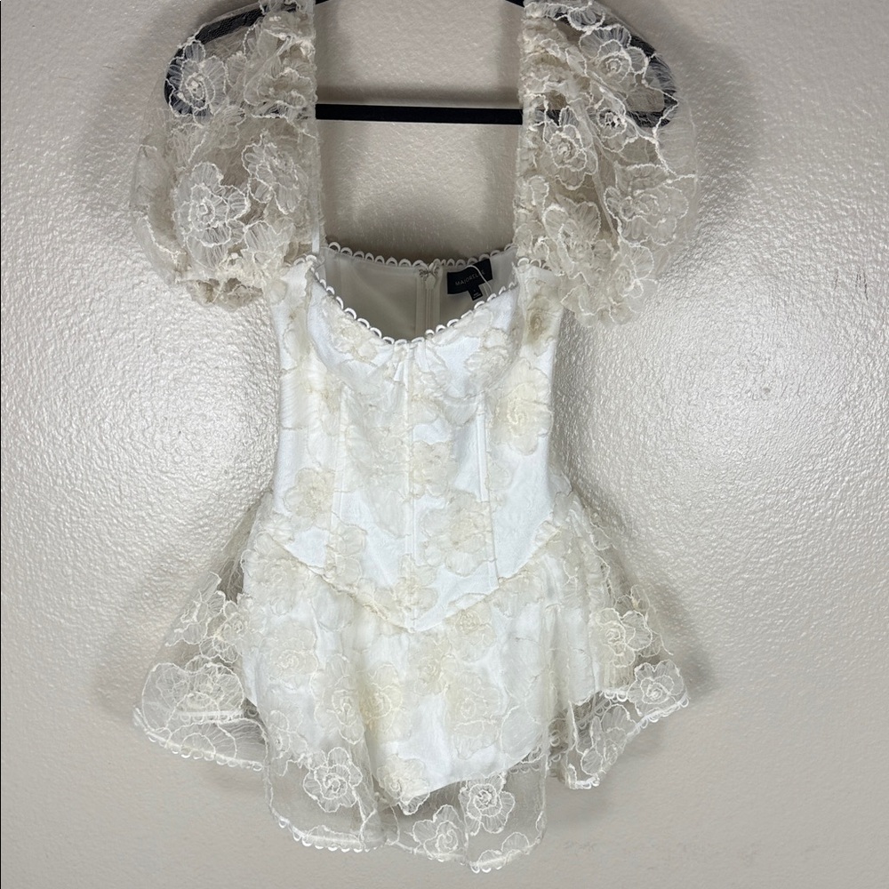 MAJORELLE Scarlett Romper in Cream - Picture 2 of 7